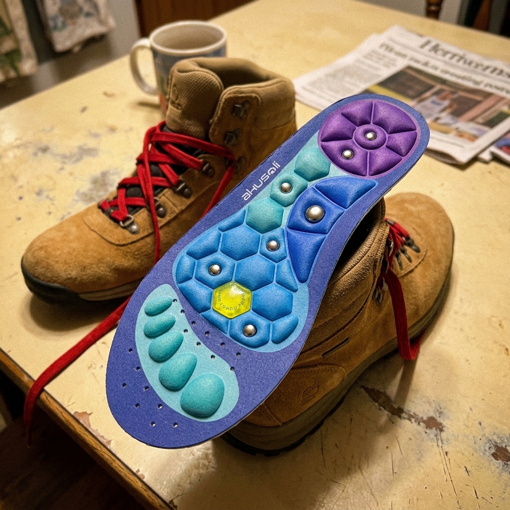 Customer photo: Akusoli insoles in hiking boots